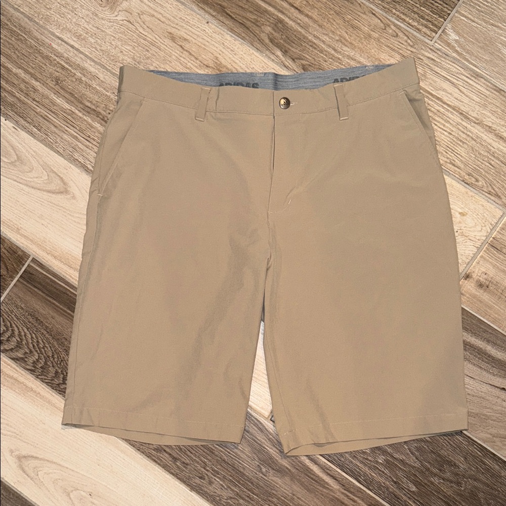 adidas Men's Beige 36 Shorts pockets moisture wicking
